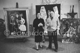 Pablo Picasso and Jacqueline at Château de Vauvenargues 1960. - Photo by Edward Quinn