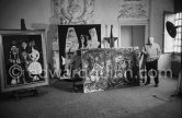 Pablo Picasso at Château de Vauvenargues 1960. - Photo by Edward Quinn