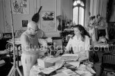 Pablo Picasso and Jacqueline at La Californie, Cannes 8.9.1960. - Photo by Edward Quinn
