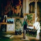 A studio at La Californie, Cannes 1960. - Photo by Edward Quinn