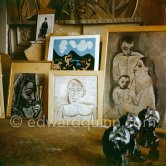 A studio at La Californie, Cannes 1960. - Photo by Edward Quinn