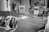 A studio at La Californie, Cannes 1960. - Photo by Edward Quinn