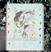 "Seigneur et fille (dedicated: Pour mon ami Edward Quinn, 8.9.60)". La Califormie, Cannes 1960 - Photo by Edward Quinn