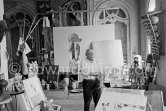 Pablo Picasso at La Californie, Cannes 1961. - Photo by Edward Quinn