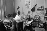 Pablo Picasso at La Californie, Cannes 1961. - Photo by Edward Quinn