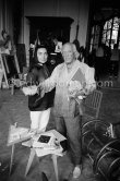Pablo Picasso and Jacqueline. La Californie, Cannes 1961. - Photo by Edward Quinn