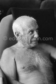 Pablo Picasso at La Californie, Cannes 1961. - Photo by Edward Quinn