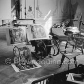 Original on cardboard and litho "Le repos du faune". La Californie, Cannes 1961. - Photo by Edward Quinn