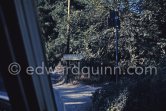 The road to Mas Notre-Dame-de-Vie, Mougins. (Pablo Picasso had to let it build).1962 or 1961. - Photo by Edward Quinn