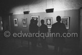 Exposition "Pablo Picasso, linographies originales". Madoura, Vallauris 1963. - Photo by Edward Quinn