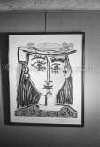 Exposition "Pablo Picasso, linographies originales". Madoura, Vallauris 1963. - Photo by Edward Quinn