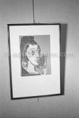 Exposition "Pablo Picasso, linographies originales". Madoura, Vallauris 1963. - Photo by Edward Quinn