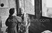 Pablo Picasso and Jacqueline. Mas Notre-Dame-de-Vie, Mougins 1967. - Photo by Edward Quinn
