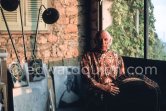 Pablo Picasso at one of the studios he added to Mas Notre-Dame-de-Vie, Mougins 1967 - Photo by Edward Quinn