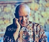 Pablo Picasso. Mas Notre-Dame-de-Vie, Mougins 1967. - Photo by Edward Quinn