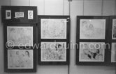 Exhibition "Pablo Picasso. 347 gravures récentes". 18.12.1968-1.2.1969. La Galerie Louise Leiris. 47, rue de Monceau, Paris 1968. - Photo by Edward Quinn