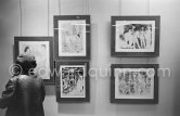 Exhibition "Pablo Picasso. 347 gravures récentes". 18.12.1968-1.2.1969. La Galerie Louise Leiris. 47, rue de Monceau, Paris 1968. - Photo by Edward Quinn