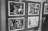 Exhibition "Pablo Picasso. 347 gravures récentes". 18.12.1968-1.2.1969. La Galerie Louise Leiris. 47, rue de Monceau, Paris 1968. - Photo by Edward Quinn