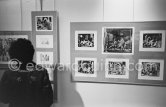 Exhibition "Pablo Picasso. 347 gravures récentes". 18.12.1968-1.2.1969. La Galerie Louise Leiris. 47, rue de Monceau, Paris 1968. - Photo by Edward Quinn