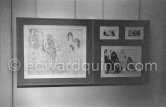 Exhibition "Pablo Picasso. 347 gravures récentes". 18.12.1968-1.2.1969. La Galerie Louise Leiris. 47, rue de Monceau, Paris 1968. - Photo by Edward Quinn