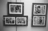 Exhibition "Pablo Picasso. 347 gravures récentes". 18.12.1968-1.2.1969. La Galerie Louise Leiris. 47, rue de Monceau, Paris 1968. - Photo by Edward Quinn