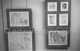 Exhibition "Pablo Picasso. 347 gravures récentes". 18.12.1968-1.2.1969. La Galerie Louise Leiris. 47, rue de Monceau, Paris 1968. - Photo by Edward Quinn