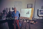 Pablo Picasso at Mas Notre-Dame-de-Vie, Mougins 1969. - Photo by Edward Quinn