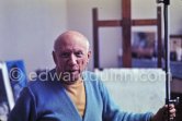 Pablo Picasso at Mas Notre-Dame-de-Vie, Mougins 1969. - Photo by Edward Quinn