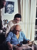 Pablo Picasso and Jacqueline. Mas Notre-Dame-de-Vie, Mougins. 1969. - Photo by Edward Quinn