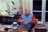 Pablo Picasso at Mas Notre-Dame-de-Vie, Mougins 1970. - Photo by Edward Quinn