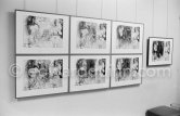 Exposition "Pablo Picasso. 156 Gravures récentes", Galerie Louise Leiris, 24.1.-24.2.1973. Paris 1973. - Photo by Edward Quinn