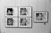 Exposition "Pablo Picasso. 156 Gravures récentes", Galerie Louise Leiris, 24.1.-24.2.1973. Paris 1973. - Photo by Edward Quinn