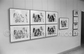 Exposition "Pablo Picasso. 156 Gravures récentes", Galerie Louise Leiris, 24.1.-24.2.1973. Paris 1973. - Photo by Edward Quinn
