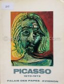 Exhibition catalogue cover of the exhibition Pablo Picasso 1970-72 (Avignon II) Palais des Papes, Avignon, 23.5.-23.9.1973. - Photo by Edward Quinn