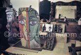 Studio de la sculpture. Ground floor, Mas Notre-Dame-de-Vie, Mougins 1974. (Photographed after Pablo Picasso’s death.) - Photo by Edward Quinn