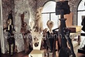 Studio de la sculpture. Ground floor, Mas Notre-Dame-de-Vie, Mougins 1974. (photographed after Pablo Picasso's death) - Photo by Edward Quinn