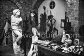 Studio de la sculpture. Ground floor, Mas Notre-Dame-de-Vie, Mougins 1974. (photographed after Pablo Picasso's death) - Photo by Edward Quinn