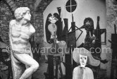 Studio de la sculpture. Ground floor, Mas Notre-Dame-de-Vie, Mougins 1974. (photographed after Pablo Picasso's death) - Photo by Edward Quinn