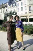 Françoise Gilot and her daughter Paloma Picasso. Picasso Museum Paris (Musée national Picasso Paris), located in the Marais Quarter. Paris 1985. - Photo by Edward Quinn