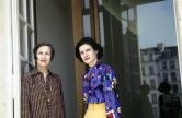 Françoise Gilot and her daughter Paloma Picasso. Picasso Museum Paris (Musée national Picasso Paris), located in the Marais Quarter. Paris 1985. - Photo by Edward Quinn