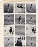 PinUp. Juan-les-Pins 1953. Contact prints. Photos from original negatives available. - Photo by Edward Quinn