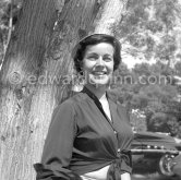 Young Lady with hat, Cap d'Antibes c. 1955. - Photo by Edward Quinn