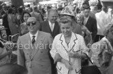 Carlo Ponti and Yekaterina Furtseva, Soviet Minister of Culture. Cannes Film Festival 1961. - Photo by Edward Quinn