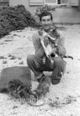 Edward Quinn withe his cats. Nice about 1956. - Photo by Edward Quinn