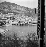 View from Edward Quinn's flat, Rue basse, Monaco 1951 - Photo by Edward Quinn