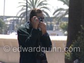 Edward Quinn with his Leica M3, Cannes 1994. Foto Heinz Bütler - Photo by Edward Quinn