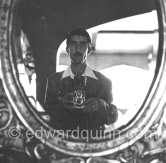 Edward Quinn, with his Rolleiflex 3.5A Aut MX, Nice about 1956. - Photo by Edward Quinn