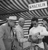 During filming of "The Racers". 
Monaco 1954. - Photo by Edward Quinn