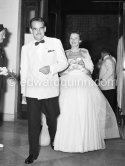 Prince Rainier and his sister Princess Antoinette. Red Cross Gala, Monte Carlo 1955 - Photo by Edward Quinn