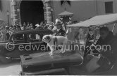 Wedding of Prince Rainier and Grace Kelly, Monaco Ville 1956. Car: Willys Jeep - Photo by Edward Quinn